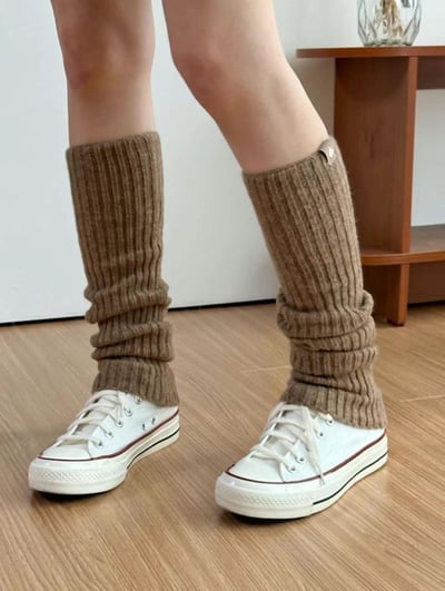 正韓針織兩用襪套&袖套(內含羊毛)6