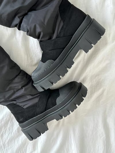 韓國ELF少見羽絨襪套長靴9