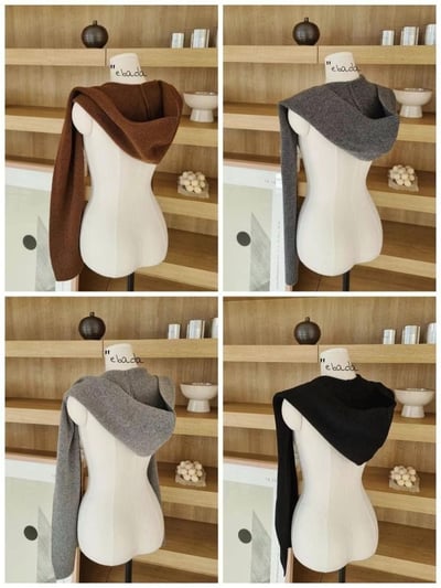 韓國爆款連帽圍巾 現貨(100%羊毛)15