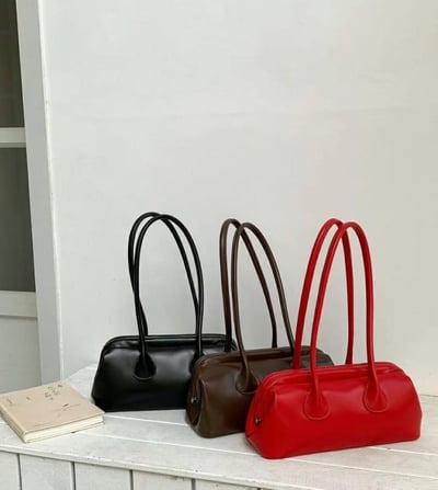 韓國TRO 高級感法棍軟皮腋下包2