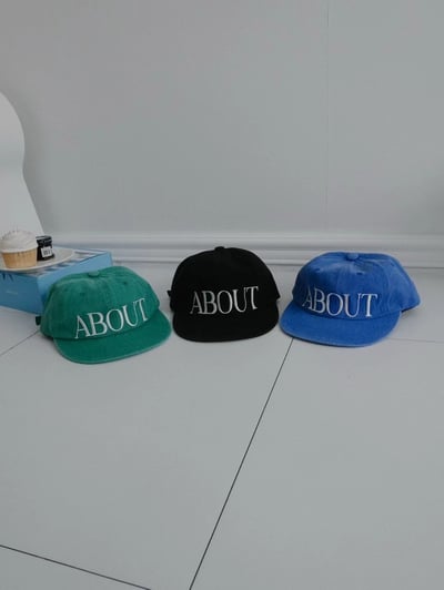 韓國UNI中性AB丹寧寬舌五分割帽5