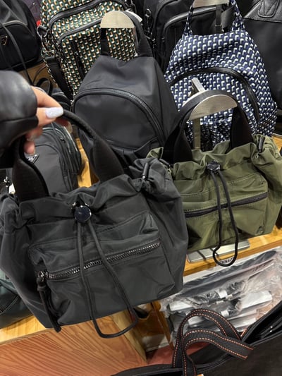 韓國爆款縮口尼龍手提側包7