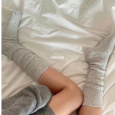 正韓UNI素色小腿襪2