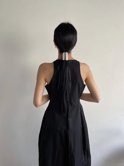 韓國NYU 俐落水管金屬髮飾髮扣6