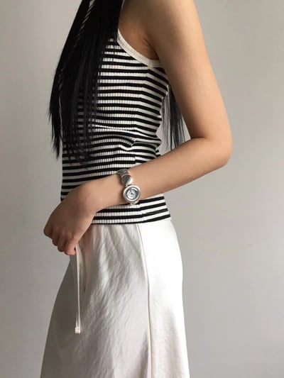 韓國NYU 法式古典刻紋元寶手錶5