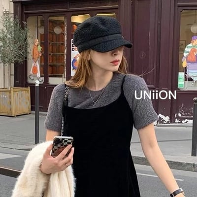 韓國 NU 小香復古毛倪報童帽3