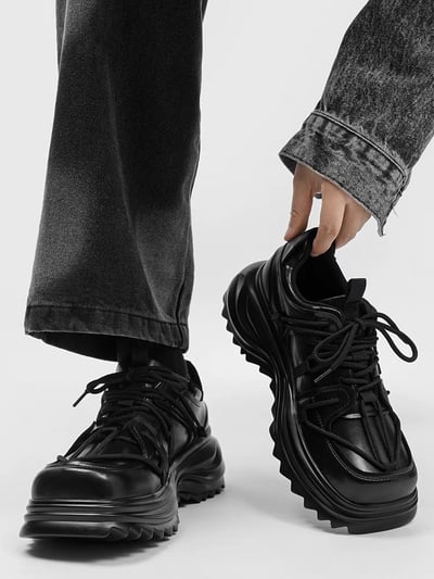 韓國 AL | 小眾原創方頭一代直軌綁繩德比鞋2