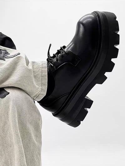 韓國 VBIN  七公分厚底鋸齒德比鞋3