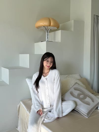 韓國 LUNA 韓系熊熊絨三件秋冬睡衣外套套裝9