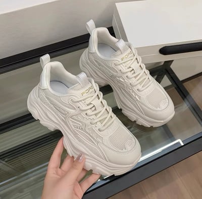 韓國 RU 真皮七公分女款老爹鞋13