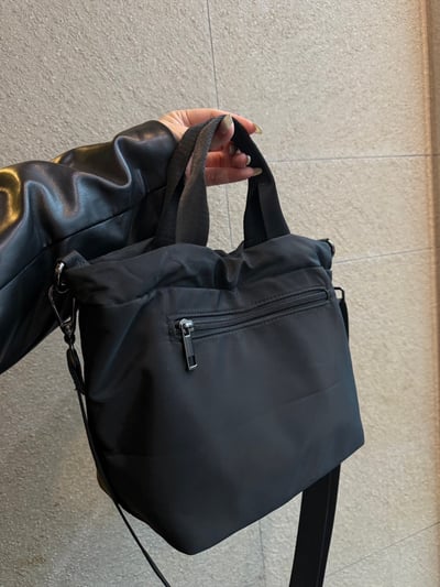 韓國爆款縮口尼龍手提側包6