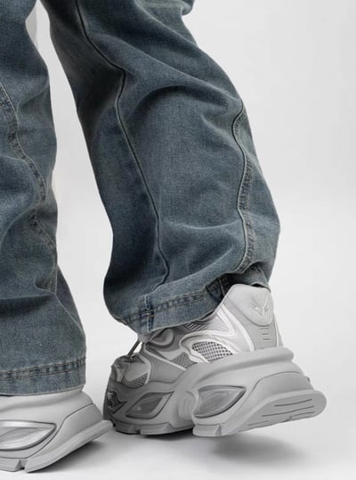 韓國 AL 六公分銀焰旋風老爹鞋 (男)5