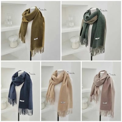 正韓EBA素色雙面兩用圍巾13