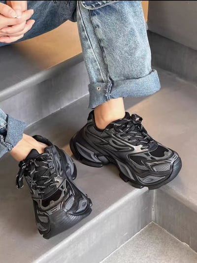 韓國 AL 六公分焰炎旋風老爹鞋 (女)6