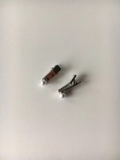 韓國NYU 迷你法式珍珠小髮夾5