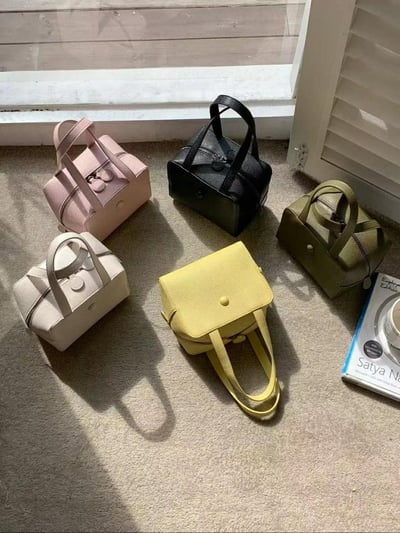 韓國TRO 高級感糖果荔枝方塊手提包2