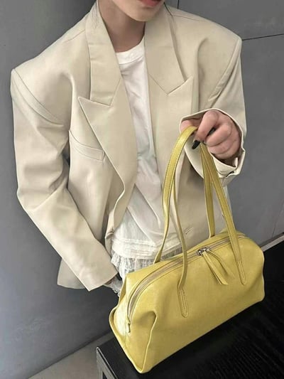 韓國TRO 復古波士頓保齡球腋下包6