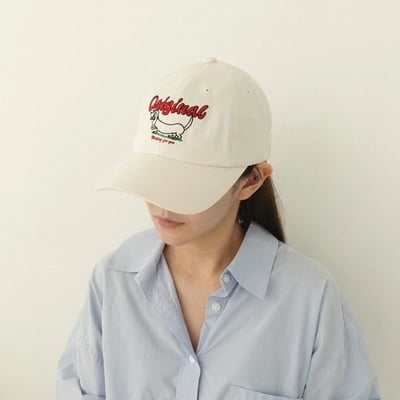 韓國 NU 美式休閒狗狗刺繡棒球帽9