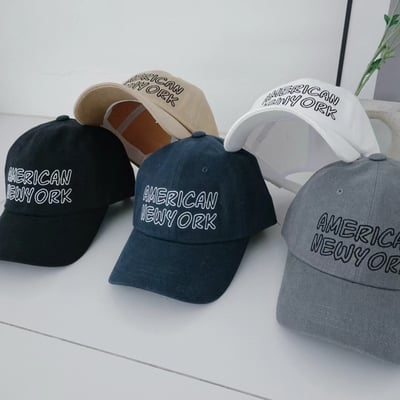 韓國UNI  NY鏤空字母刺繡棒球帽2