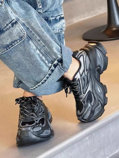 韓國 AL 六公分焰炎旋風老爹鞋 (女)10