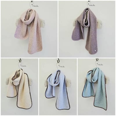 正韓EBA羊毛縮邊絨毛圍巾 ( 8%羊毛 )13