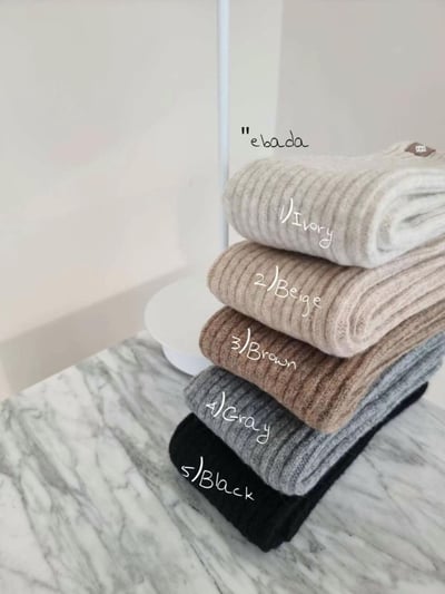 正韓針織兩用襪套&袖套(內含羊毛)10