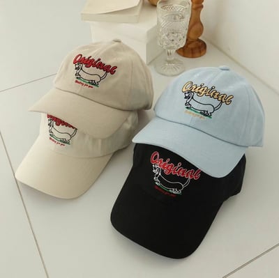韓國 NU 美式休閒狗狗刺繡棒球帽6