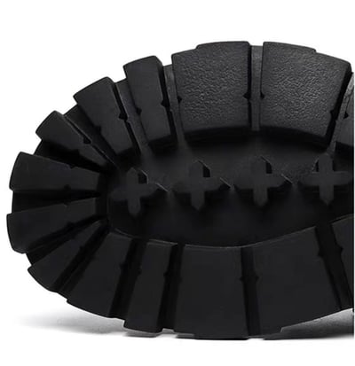 韓國 AL | 全素弧線包邊鋸齒增高皮鞋12