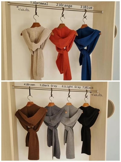 韓國爆款連帽圍巾 現貨(100%羊毛)17