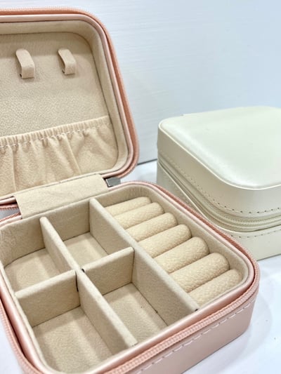 JS 緞面方形飾品收納盒1