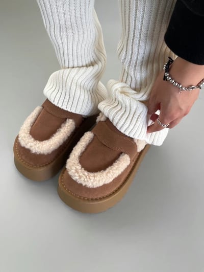 韓國PLA超可愛餅乾泰迪懶人拖鞋雪靴3