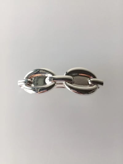 韓國NYU 個性金屬坦克鏈彈簧髮夾4