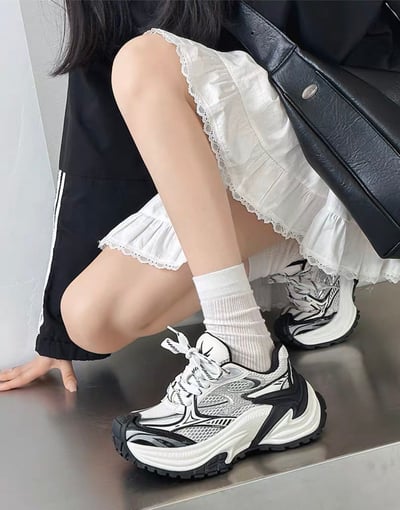 韓國 AL 霧淵旋風增高老爹鞋 (男女）3