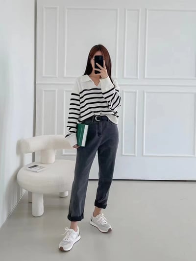 韓國 NAA 真皮細鑽麂皮休閒女鞋3