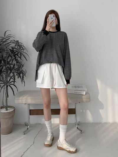 韓國 NAA 少見髒髒乒乓球防滑真皮休閒女鞋4