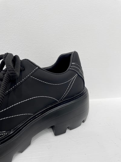 韓國 VBIN | 男款 8公分厚底線條鋸齒鬆糕鞋6