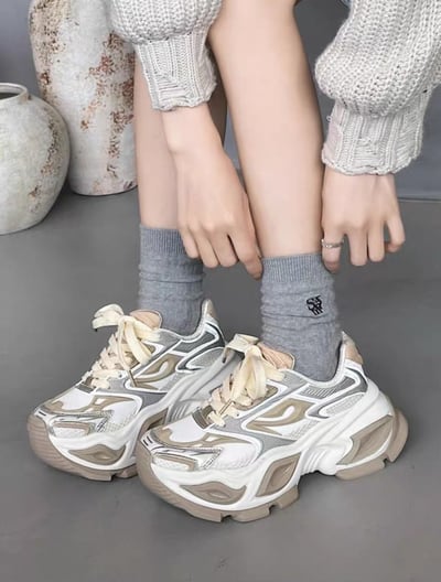 韓國 AL 六公分焰炎旋風老爹鞋 (女)3