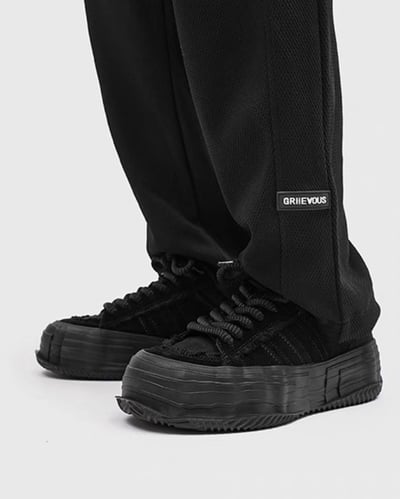 韓國 VBIN | 溶解建構厚底帆布板鞋3