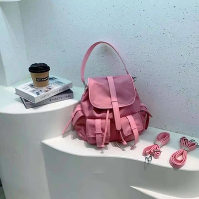 韓國TRO 多功能單肩斜挎後背包8