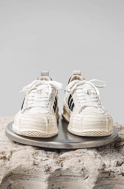 韓國 VBIN | 2.0 熊貓髒髒溶解建構厚底板鞋19