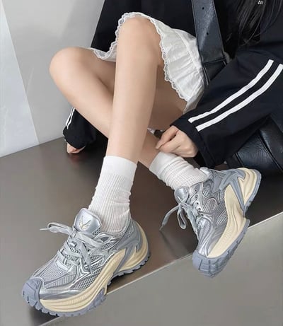韓國 AL 霧淵旋風增高老爹鞋 (男女）10