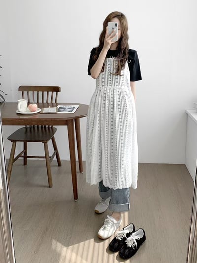 韓國 NAA 真皮蝴蝶結株株平底休閒運動女鞋2