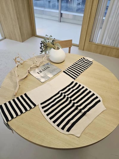 正韓經典條紋披肩 (現貨)2