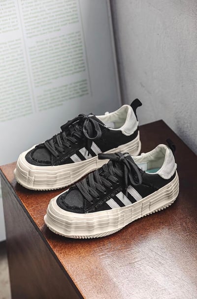 韓國 VBIN | 2.0 熊貓髒髒溶解建構厚底板鞋16