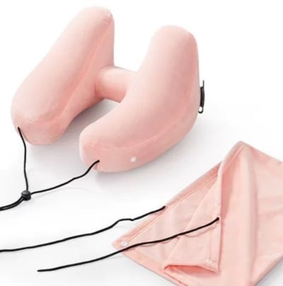 出國旅遊必備連帽充氣護頸枕14