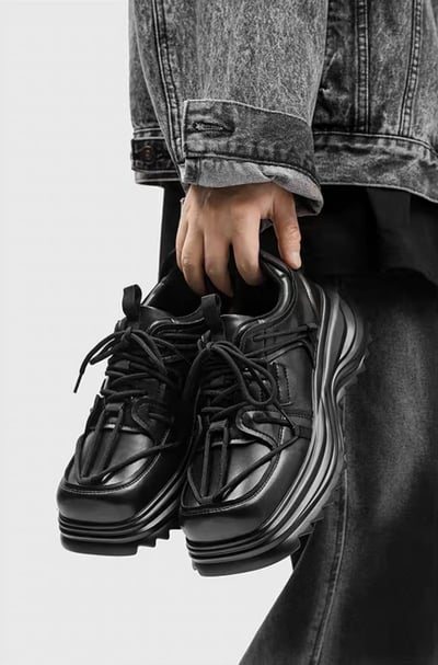 韓國 AL | 小眾原創方頭一代直軌綁繩德比鞋1