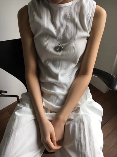 韓國NYU 法式復刻年代環鑽心念項鍊懷錶2