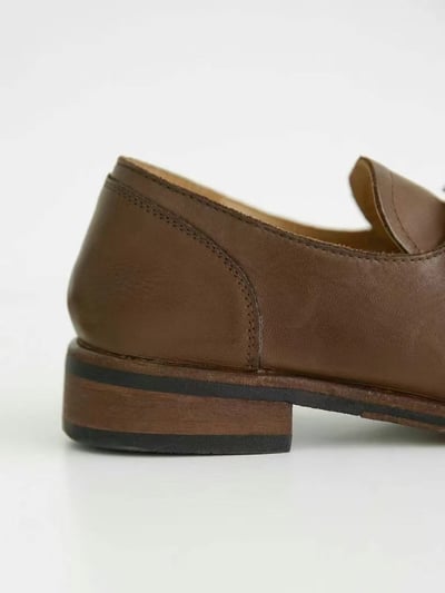 韓國 NAA 皮帶手工訂製牛皮學院皮鞋9