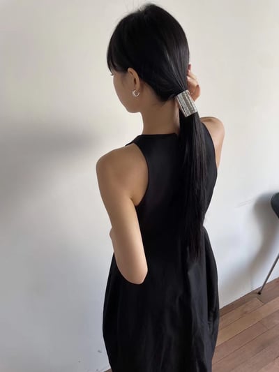 韓國NYU 俐落水管金屬髮飾髮扣5