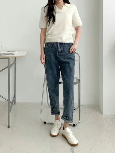 韓國 NAA 真皮簡約德訓鞋休閒女鞋4